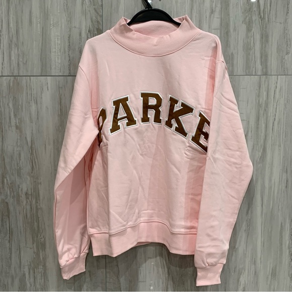 Parke Sweaters - Parke Pink Cowl-Neck Sweatshirt